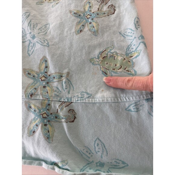 Fresh Produce Dress Size Small Blue Turtle Starfish Seahorse Beach Coverup *** - Picture 13 of 14